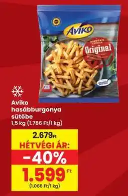 Interspar Aviko hasábburgonya sütőbe ajánlat