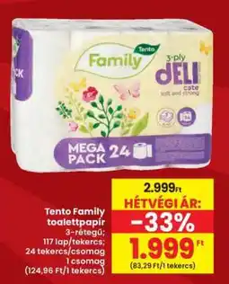 Interspar Tento Family toalettpapír ajánlat