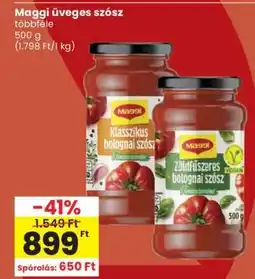 Spar Maggi üveges szósz ajánlat