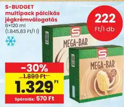 Spar S-BUDGET multipack pálcikás jégkrémválogatás ajánlat