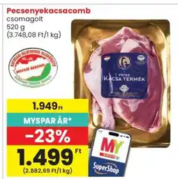 Spar Pecsenyekacsacomb ajánlat
