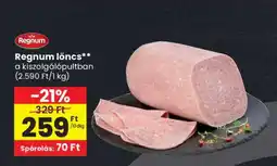 Spar Regnum Löncs ajánlat