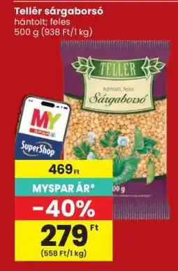 Spar Tellér sárgaborsó ajánlat
