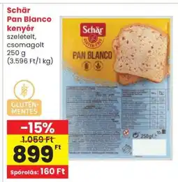 Spar Schär Pan Blanco kenyér ajánlat