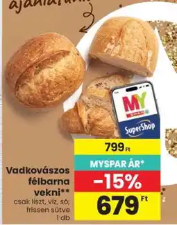 Spar Vadkovászos félbarna vekni ajánlat