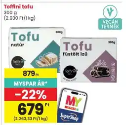Spar Toffini tofu ajánlat