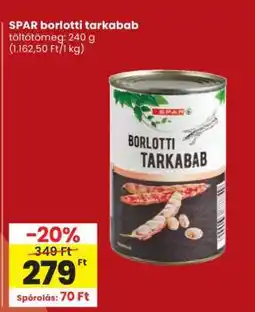 Spar SPAR borlotti tarkabab ajánlat