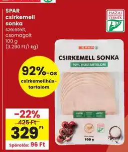 Spar SPAR csirkemell sonka ajánlat
