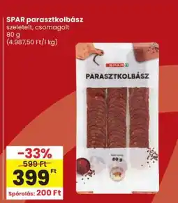 Spar SPAR parasztkolbász ajánlat