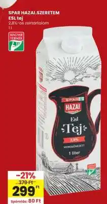 Spar SPAR HAZAI.SZERETEM ESL tej ajánlat
