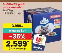 Spar PreVital 24 pack macskaeledel ajánlat