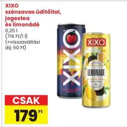 Spar XIXO szénsavas üdítőital, jegestea és limonádé ajánlat