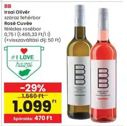 Spar BB Irsai Olivér / Rosé Cuvée ajánlat