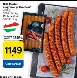 Tesco Grill Master magyaros grillkolbász ajánlat