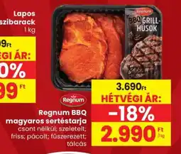 Spar Regnum BBQ magyaros sertéstarja ajánlat