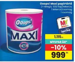 Spar OOOPS! Maxi papírtörlő ajánlat