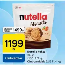 Tesco Nutella keksz ajánlat