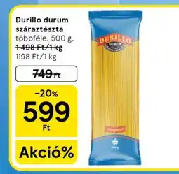 Tesco Durillo durum száraztészta ajánlat