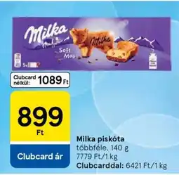 Tesco Milka piskóta ajánlat
