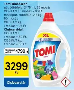 Tesco TOMI MOSÓSZER ajánlat