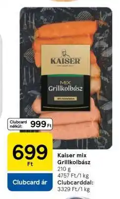 Tesco KAISER MIX GRILLKOLBÁSZ ajánlat