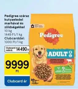 Tesco Pedigree száraz kutyaeledel marhával és zöldségekkel ajánlat