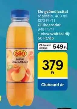 Tesco Sió gyümölcsital ajánlat