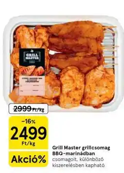 Tesco Grill Master grillcsomag BBQ-marinádban ajánlat