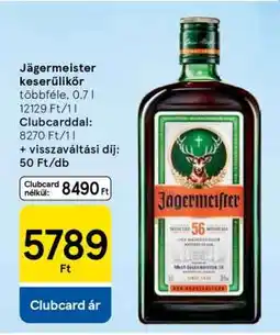 Tesco Jägermeister keserűlikőr ajánlat