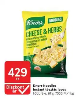 Tesco Knorr Noodles instant tésztás leves ajánlat