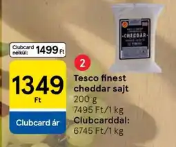Tesco Tesco finest Cheddar sajt ajánlat