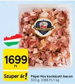 Tesco Pápai Hús kockázott bacon ajánlat