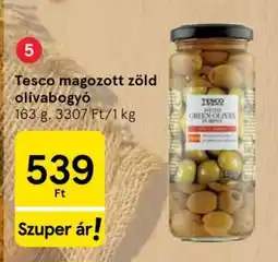 Tesco Tesco magozott zöld olívabogyó ajánlat