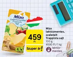 Tesco Mizo laktózmentes szeletelt Trappista sajt ajánlat