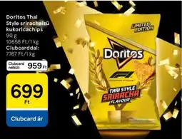 Tesco Doritos Thai Style srirachaízű kukoricachips ajánlat