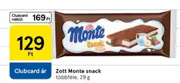 Tesco ZOTT Monte snack ajánlat