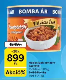 Tesco Házias Ízek konzerv készétel ajánlat