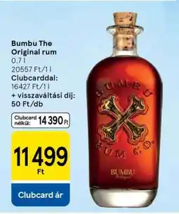 Tesco BUMBU The Original Rum ajánlat