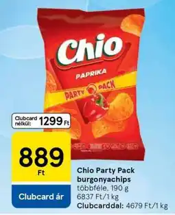 Tesco Chio Party Pack burgonyachips ajánlat