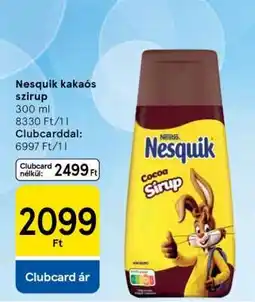Tesco Nesquik kakaós szirup ajánlat