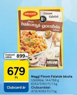 Tesco Maggi Finom Falatok tészta ajánlat