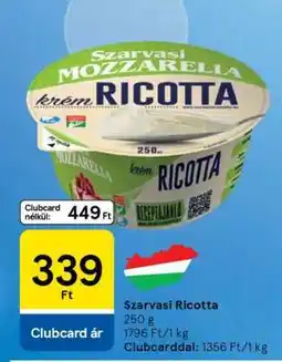 Tesco SZARVASI Ricotta ajánlat