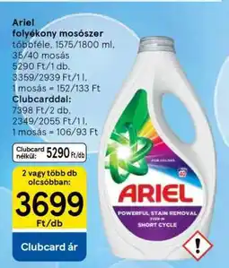 Tesco ARIEL Folyékony mosószer ajánlat