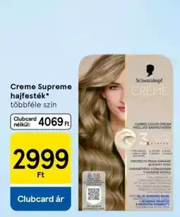 Tesco Creme Supreme hajfesték ajánlat
