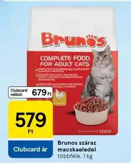 Tesco Brunos száraz macskaeledel ajánlat