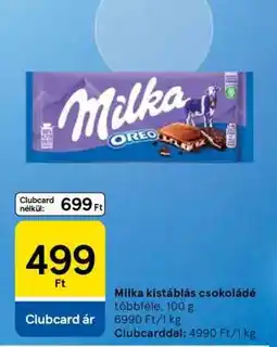 Tesco Milka kistáblás csokoládé ajánlat