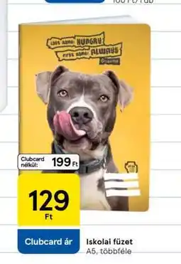 Tesco Iskolai füzet ajánlat
