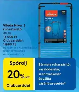 Tesco Vileda Mixer 3 ruhaszárító ajánlat