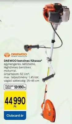 Tesco Daewoo benzines fűkasza ajánlat