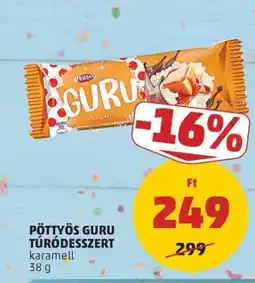 PENNY PÖTTYÖS Guru túródesszert ajánlat